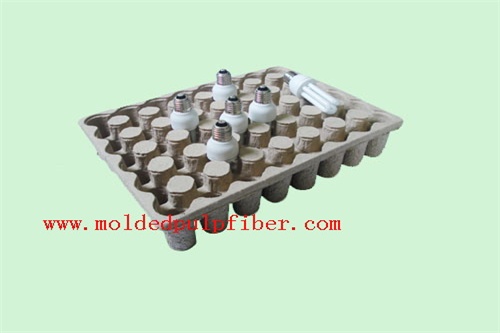 Molded pulp light packaging