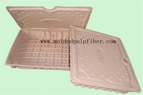 molded fiber paper pulp container
