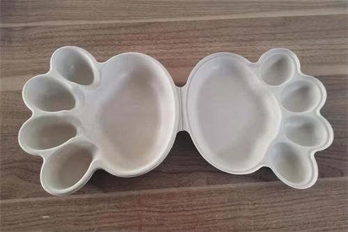 Disposable compostable painting palette tray drawing