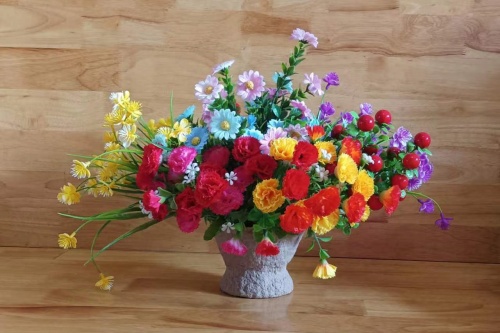 Paper crafts flower basket flower vase